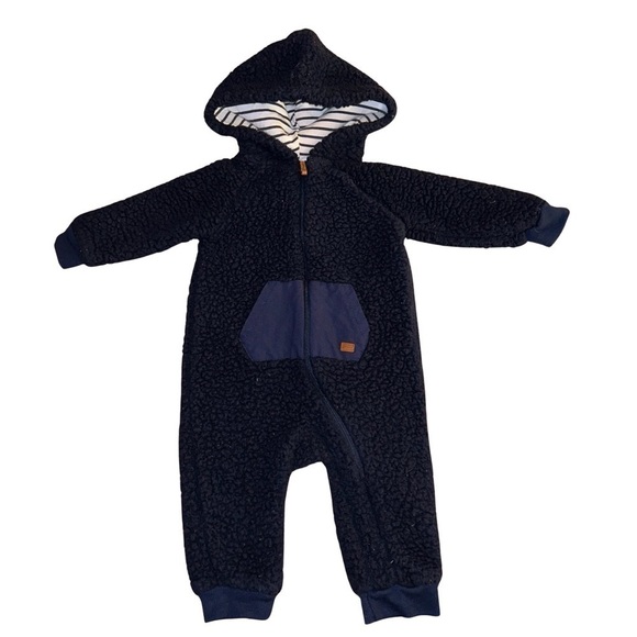 7 For All Mankind Infant Sherpa One Piece - Size 6/9 Months - Picture 1 of 6